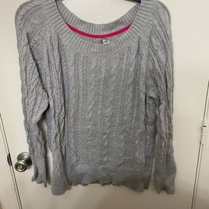 Cable knit sweater